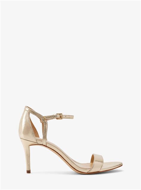 michael kors simone alanis|Simone Metallic Sandal .